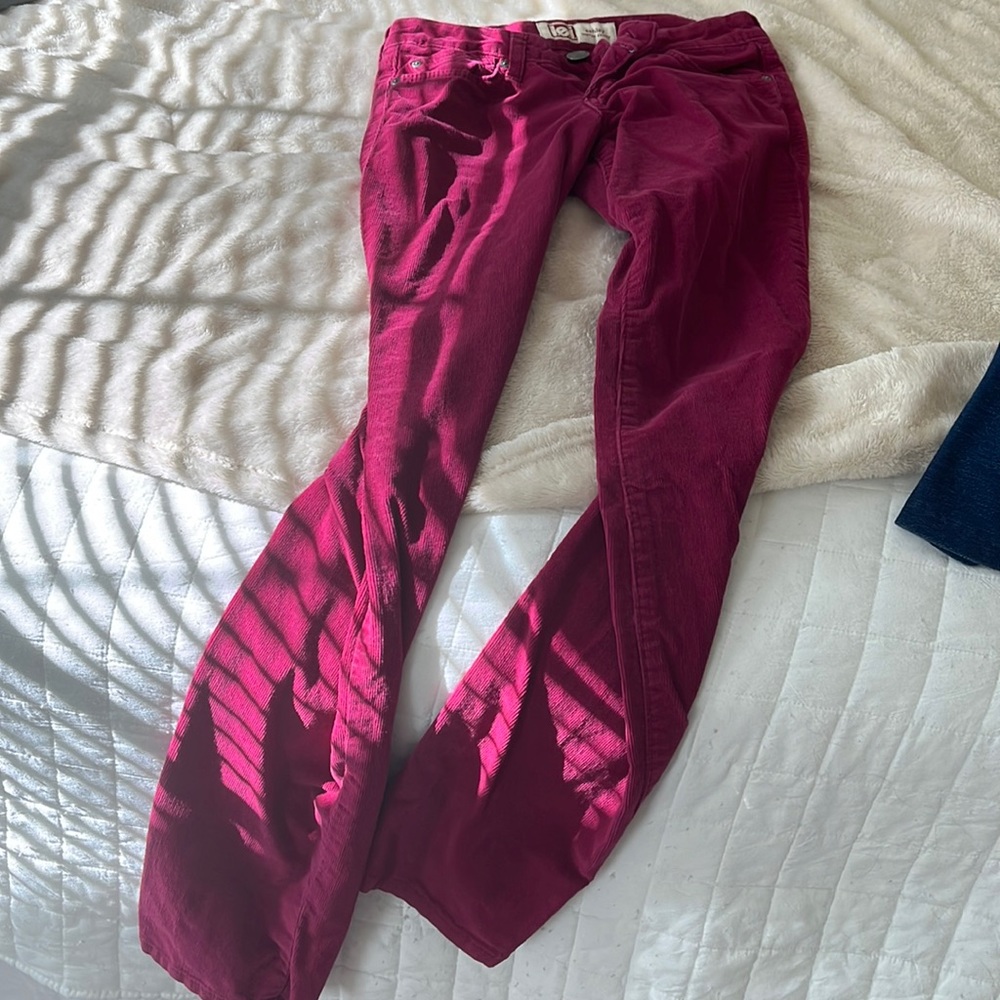 purple pants